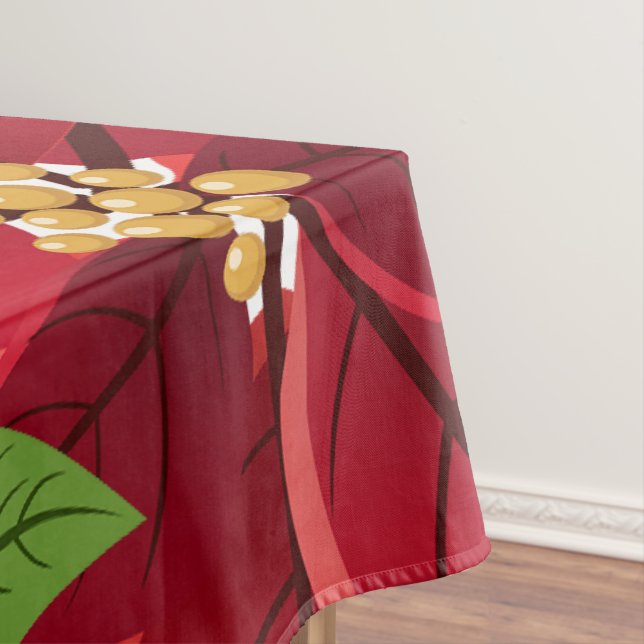 Toalha De Mesa Christmas Poinsettia (Posição Original)