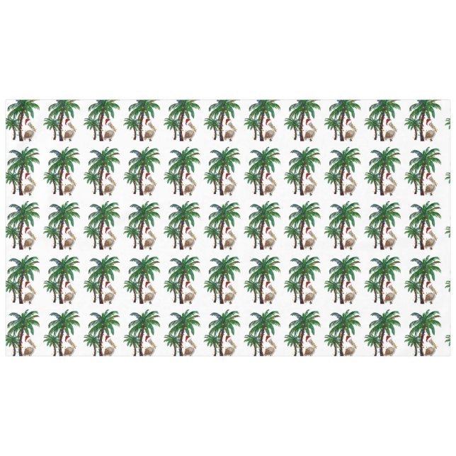 Toalha De Mesa Christmas Santa pelican Holiday tablecloths (Frente (Horizontal))