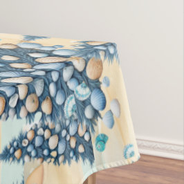 Toalha De Mesa Christmas Seashells Tree Beach 