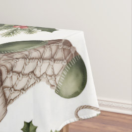 Toalha De Mesa Christmas Stockings Winter Berries