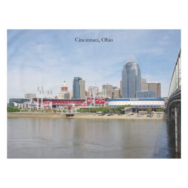 Toalha De Mesa Cincinnati, tablete de Ohio (Frente (Horizontal))