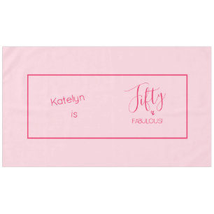 Toalha De Mesa Cinquenta E FABULOSO! Personalizado com quadro ros