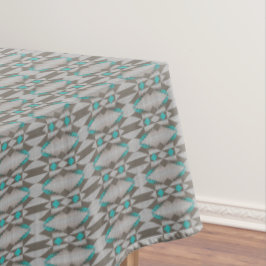 Toalha De Mesa Cinza Aqua Turquoise Teal Blue Arte Tribal