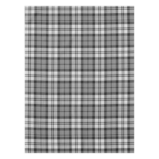Toalha De Mesa Cinza Blackwatch Tartan Xadrez (Frente)