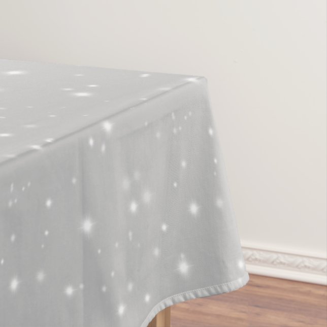 Toalha De Mesa Cinza de Prata (Posição Original)