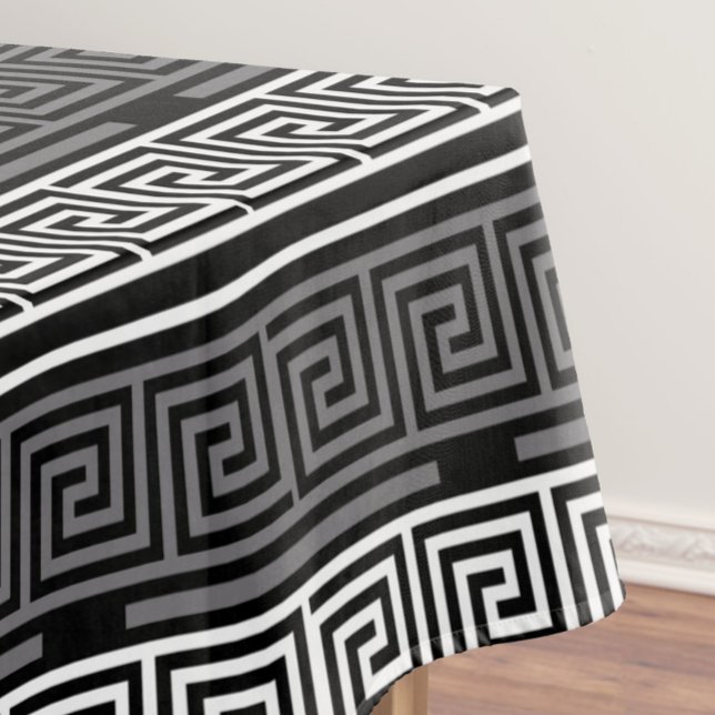 Toalha De Mesa Cinza Design do Padrão de Frete de Chave Preta-Bra (Criador carregado)