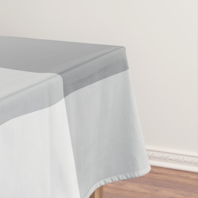 Toalha De Mesa Cinza E Padrão De Gingham Branco (Posição Original)