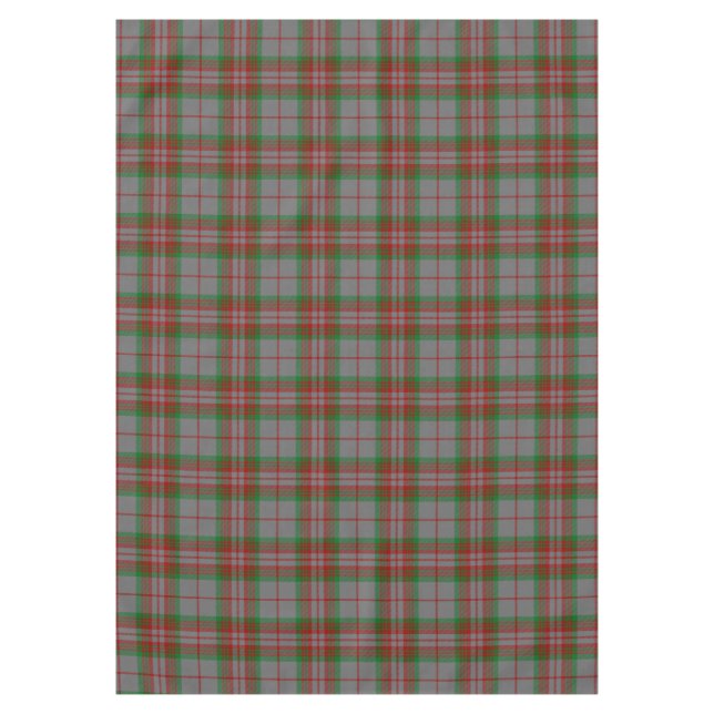 Toalha De Mesa Cinza Escocesa de Tartan Xadrez (Frente)