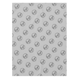 Toalha De Mesa Cinza leve personalizada mostra comercial de logot