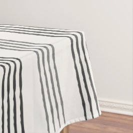 Toalha De Mesa Cinza Negra - Strike Boho Moderno Minimalista