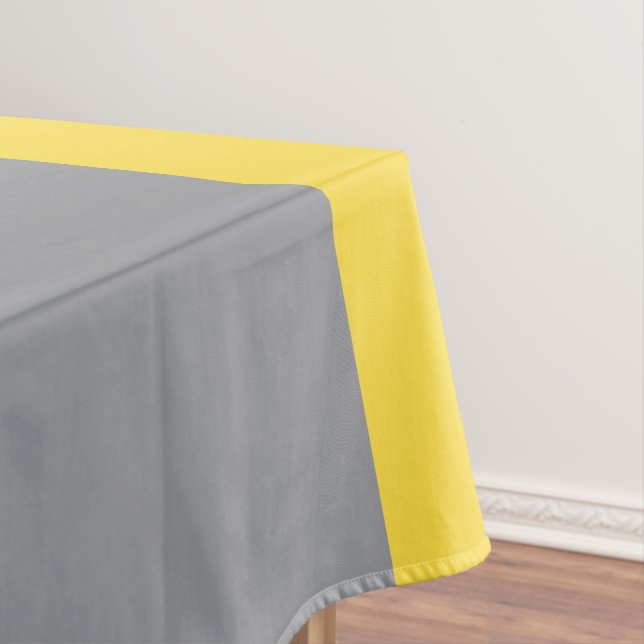 Toalha De Mesa Cinzas Amarelo-Claro E Suave Personalizadas (Posição Original)