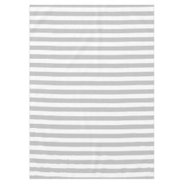 Toalha De Mesa Cinzas Claras Clássicas e Banhas Brancas