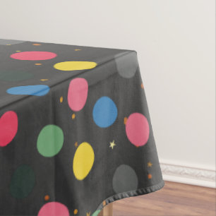 Toalha De Mesa Círculos Coloridos de Natal