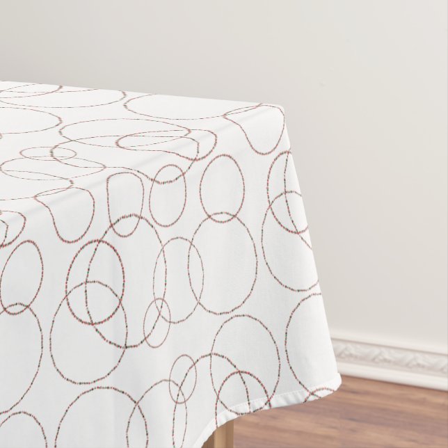 Toalha De Mesa Círculos do enfeites de natal (Posição Original)