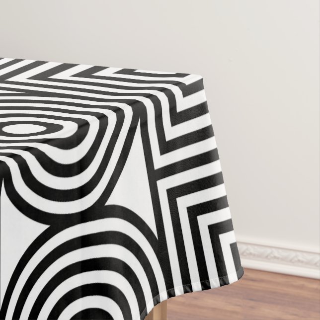 Toalha De Mesa Círculos e quadrados geométricos (Posição Original)