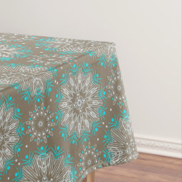 Toalha De Mesa Círculos redondos de abstrato mandala sem costura 