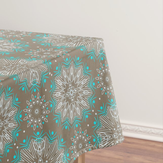 Toalha De Mesa Círculos redondos de abstrato mandala sem costura  (Posição Original)