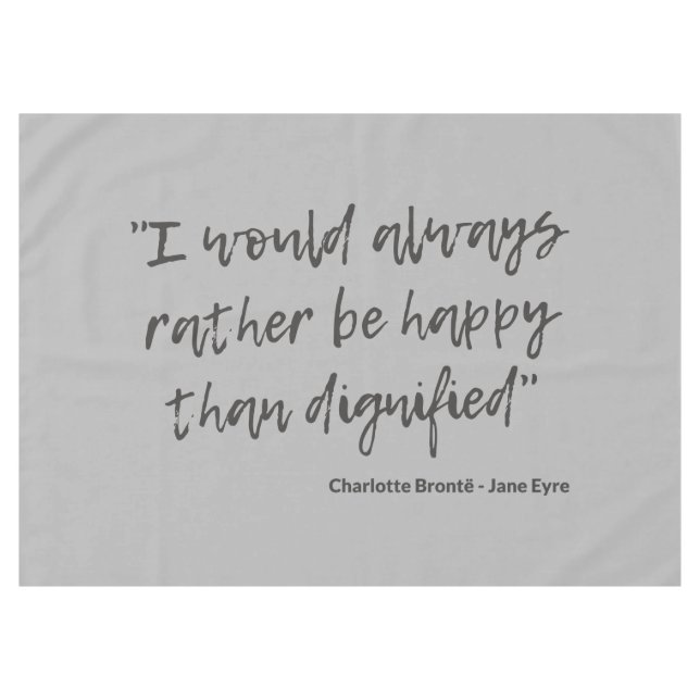 Toalha De Mesa Citação de Jane Eyre I (Frente (Horizontal))