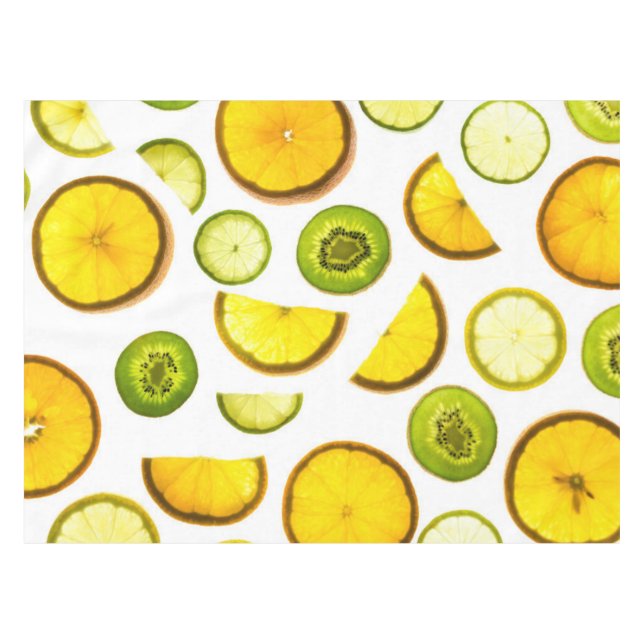 Toalha De Mesa Citrus Fruta Tablecloth (Frente (Horizontal))