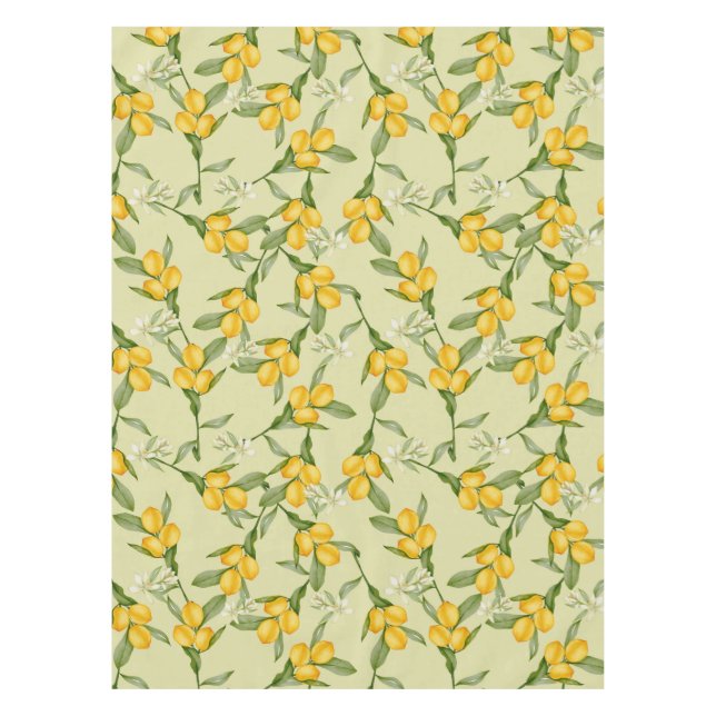 Toalha De Mesa Citrus Pattern Tablecloth (Frente)