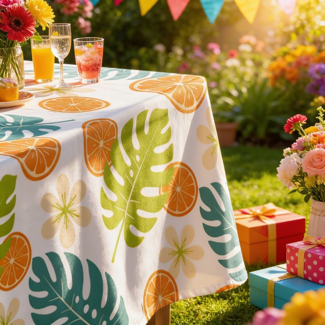 Toalha De Mesa Citrus Tropical (Citrus Tropical Tablecloth)