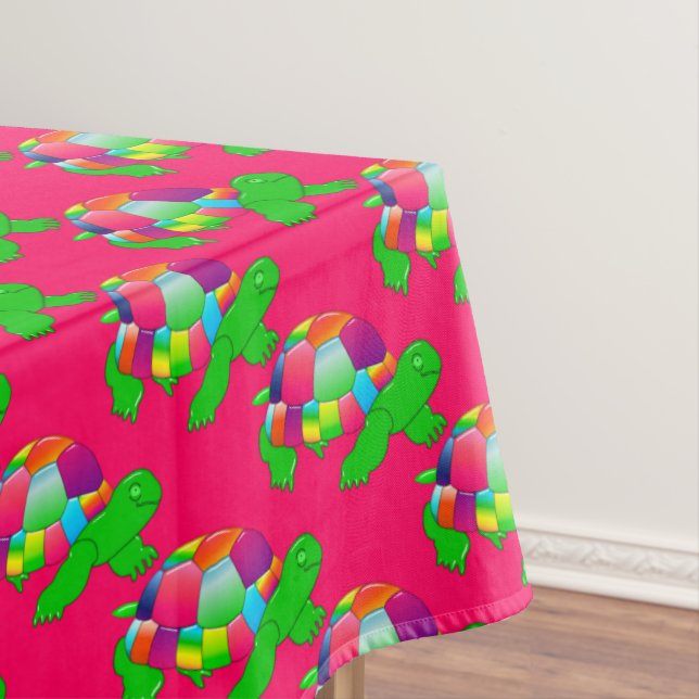 Toalha De Mesa CKC Lil Glass Turtle, Pink-52x70 TABLECLOTH (Posição Original)