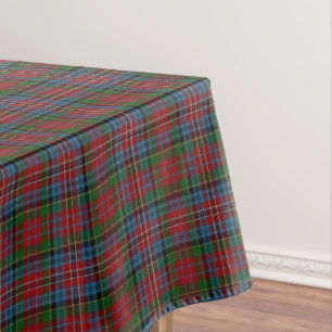 Toalha De Mesa Clã Escocês Kidd Vermelho Verde Azul Tartan