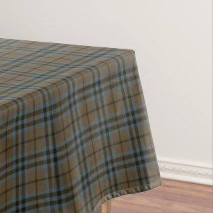 Toalha De Mesa Clã Keith Brown e Tartan resistido cinzas