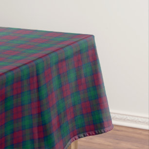 Toalha De Mesa Clã Tartan escocês marrom e verde de Lindsay