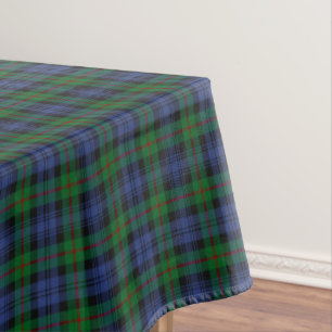 Toalha De Mesa Clã Tartan escocês verde-claro e azul de Murray