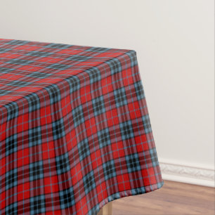 Toalha De Mesa Clã Tartan escocês vermelho, azul, e preto de