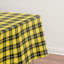 Clan Barclay Yellow e Black Scottish Tartan