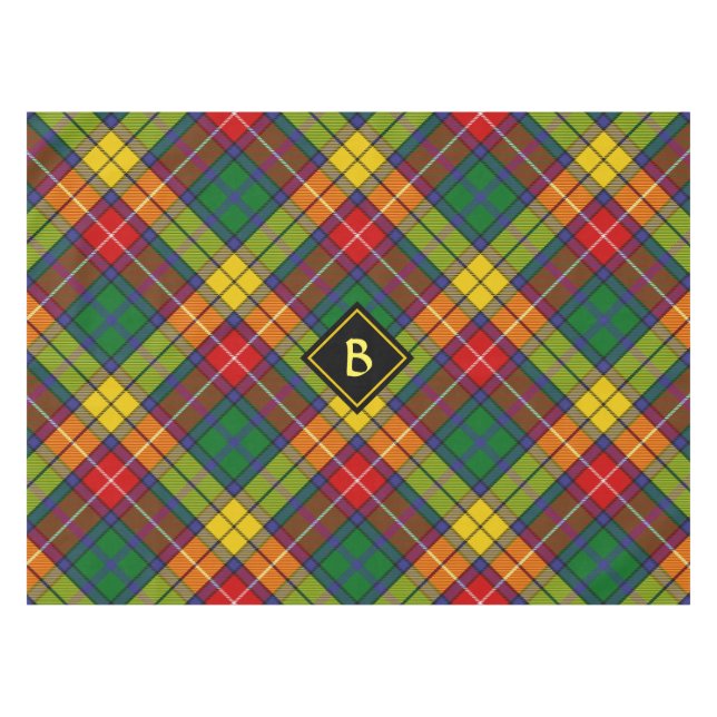 Toalha De Mesa Clan Buchanan Tartan (Frente (Horizontal))