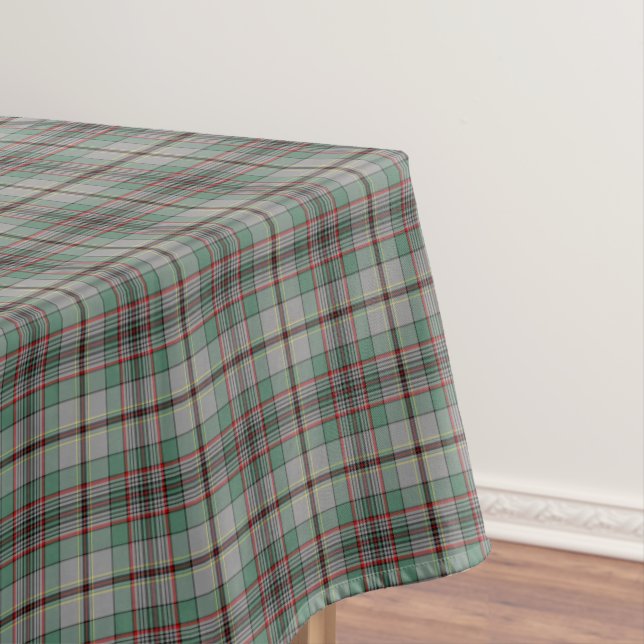 Toalha De Mesa Clan Craig Cinza e Green Scottish Tartan (Posição Original)