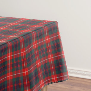 Toalha De Mesa Clan Fraser Red e Marinho Modern Scottish Tartan