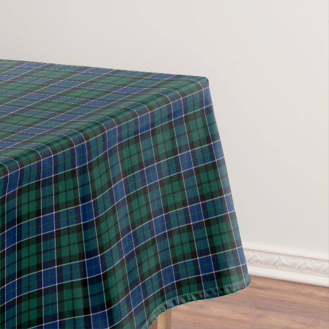 Toalha De Mesa Clan Graham Blue e Green Scottish Tartan (Posição Original)