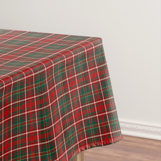 Toalha De Mesa Clan Hay Red e Green Scottish Tartan (Posição Original)