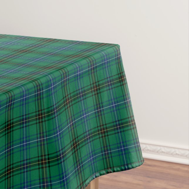 Toalha De Mesa Clan Henderson Bright Green Scottish Tartan (Posição Original)