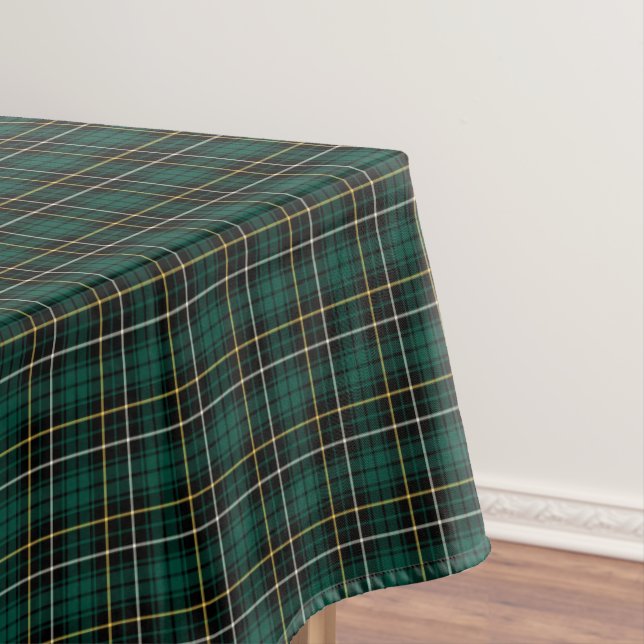 Toalha De Mesa Clan MacAlpine Dark Green Scottish Tartan (Posição Original)