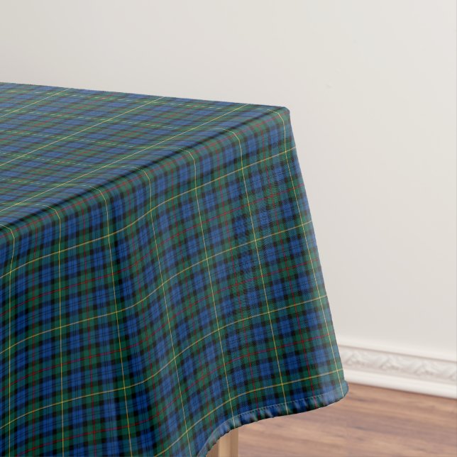 Toalha De Mesa Clan MacEwan Royal Blue e Green Scottish Tartan (Posição Original)