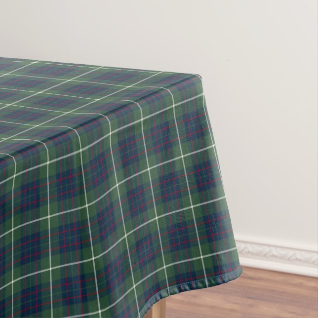 Toalha De Mesa Clan MacIntyre Green e Blue Scottish Tartan (Posição Original)