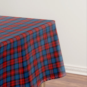 Toalha De Mesa Clan MacLachlan Royal Blue e Red Scottish Tartan