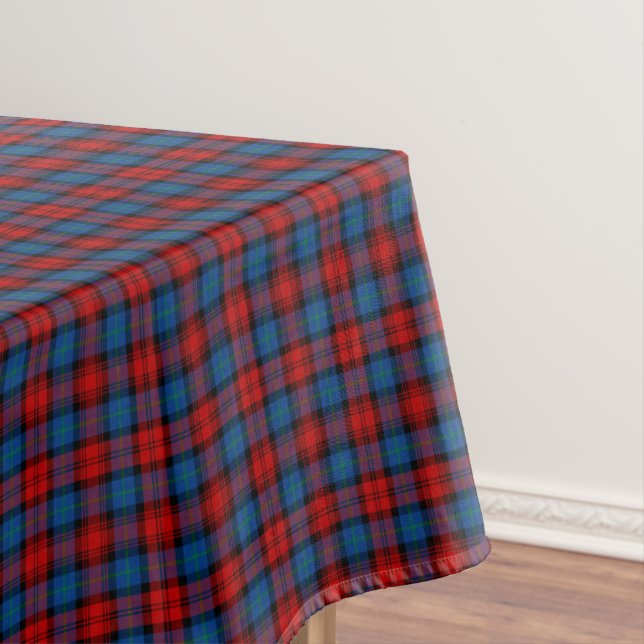 Toalha De Mesa Clan MacLachlan Royal Blue e Red Scottish Tartan (Posição Original)