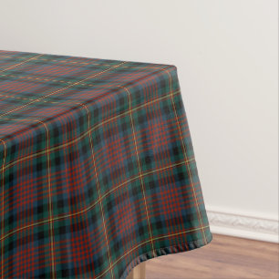 Toalha De Mesa Clan MacLennan Marinho Blue e Red Scottish Tartan