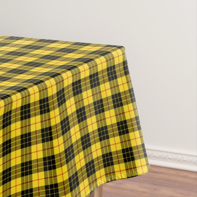 Toalha De Mesa Clan MacLeod Yellow e Black Scottish Tartan (Posição Original)