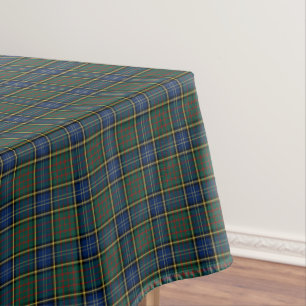 Toalha De Mesa Clan MacMillan Blue e Green Scottish Tartan