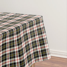 Toalha De Mesa Clan MacPherson Black and White Scottish Tartan
