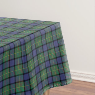 Toalha De Mesa Clan Muir Blue e Green Scottish Tartan