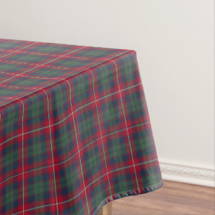 Toalha De Mesa Clan Robertson Red, Green and Blue Scottish Tartan