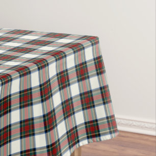 Toalha De Mesa Clan Stewart Red e White Formal Tartan